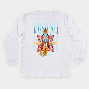 Hindu God - Vishnu Kids Long Sleeve T-Shirt